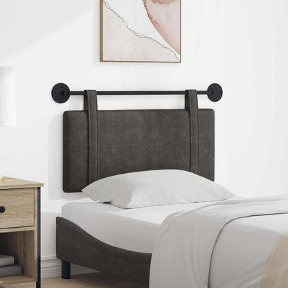 Testata appesa Montaggio a parete Nero 90 x 55 x 5 cm PU Antico