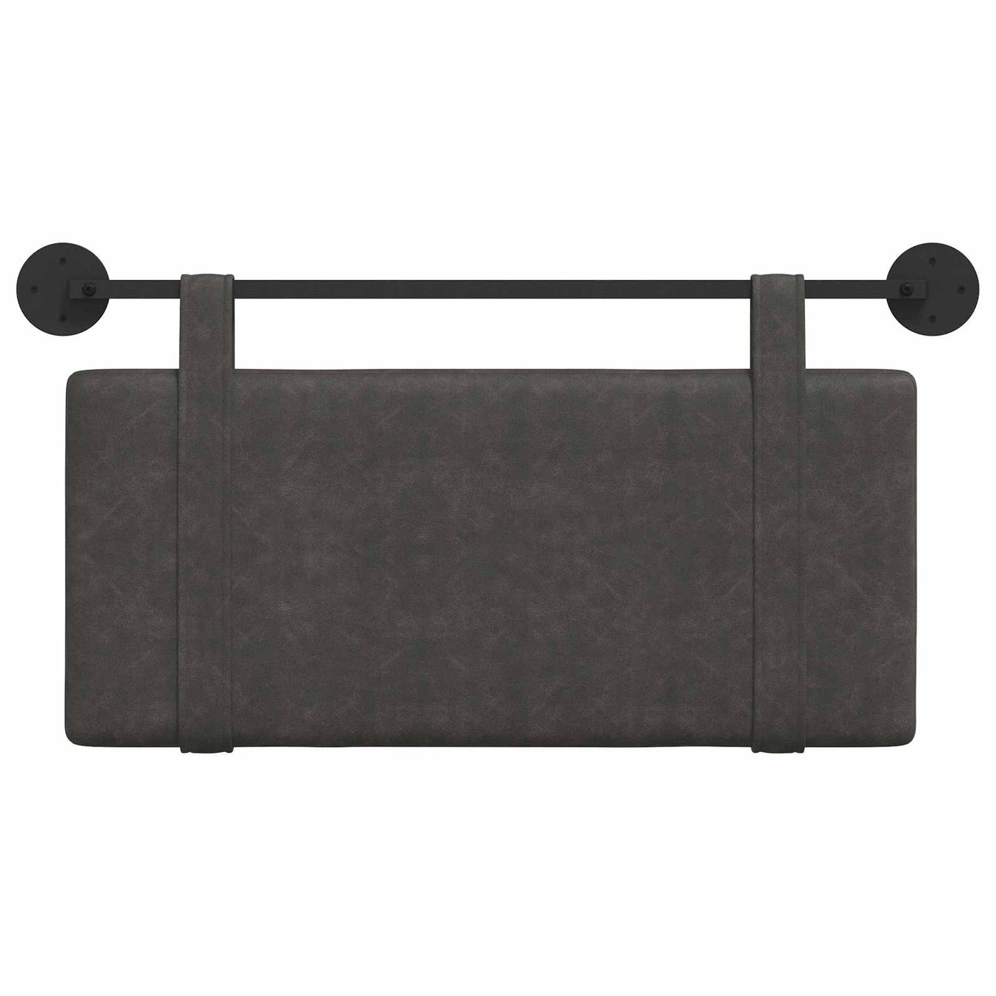 Testata appesa Montaggio a parete Nero 90 x 55 x 5 cm PU Antico