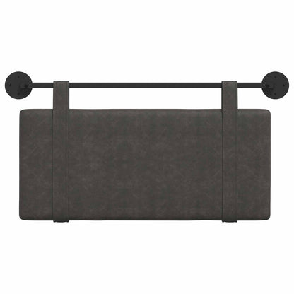 Testata appesa Montaggio a parete Nero 90 x 55 x 5 cm PU Antico
