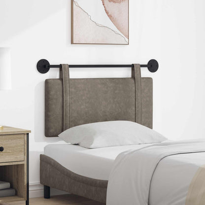 Testata appesa Tinta unita Grigio 90 x 55 x 5 cm PU Antico