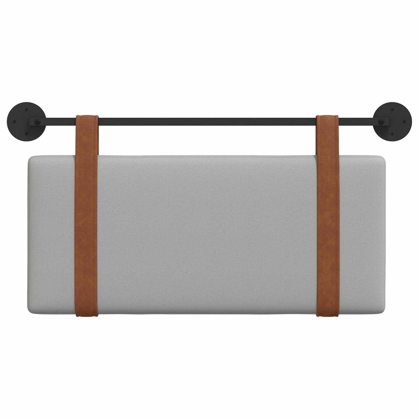 Testata appesa Grigio Nuvola 90 x 55 x 5 cm PU Antico