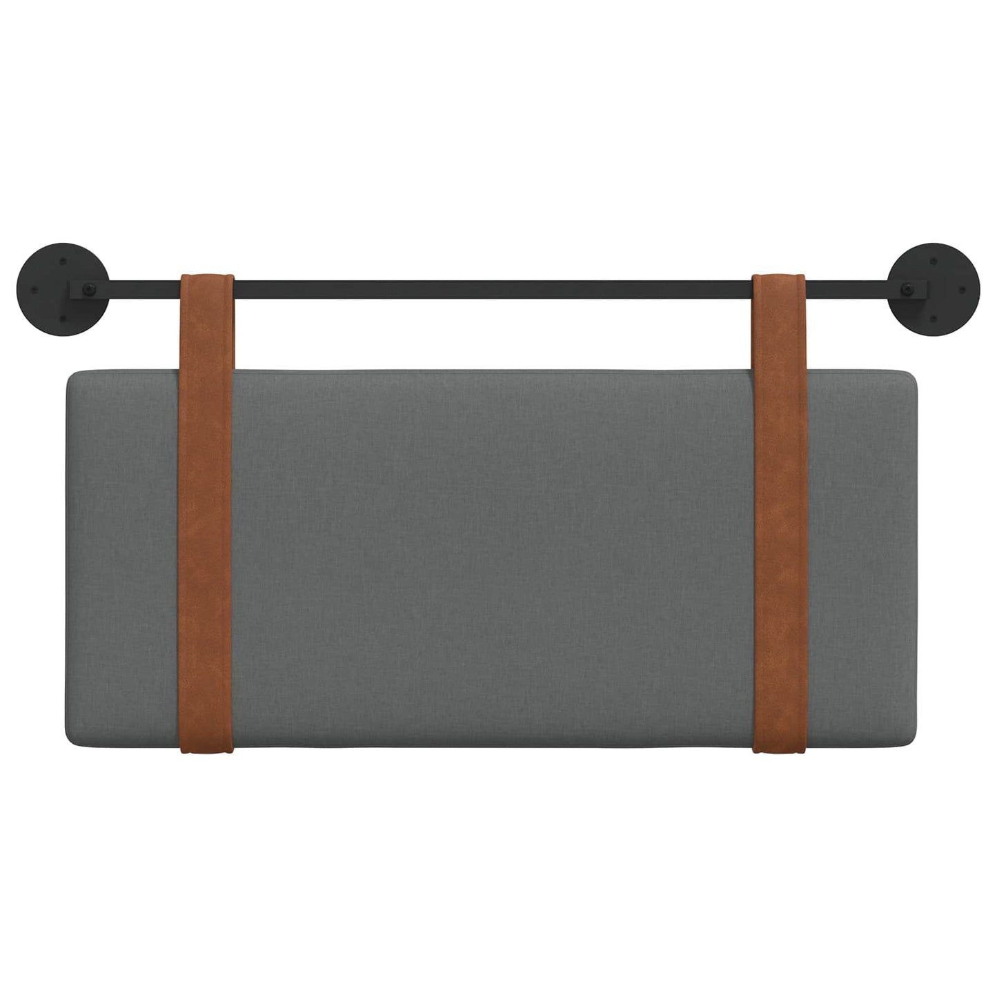 Testata appesa Grigio scuro 90 x 55 x 5 cm PU Antico