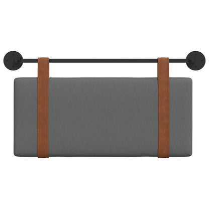 Testata appesa Grigio scuro 90 x 55 x 5 cm PU Antico