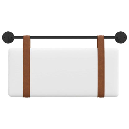 Testata appesa Tinta unita Bianco 90 x 55 x 5 cm PU Antico