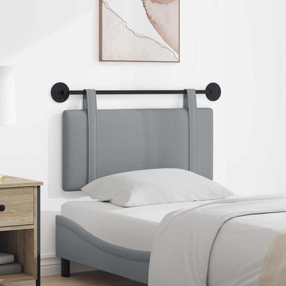 Testata appesa Grigio chiaro 100 x 55 x 5 cm Tessuto