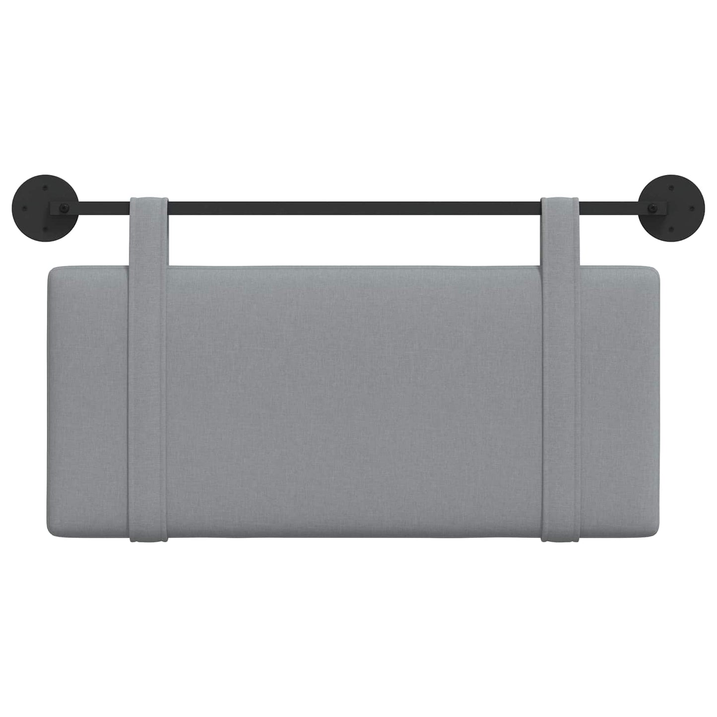 Testata appesa Grigio chiaro 100 x 55 x 5 cm Tessuto