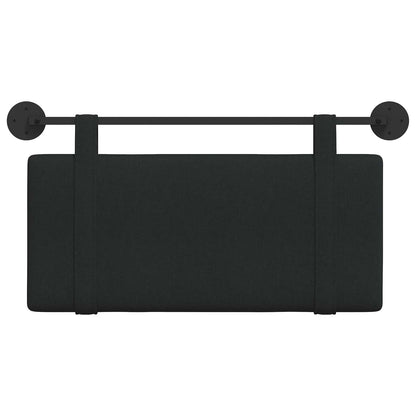 Testata appesa Montaggio a parete Nero 100 x 55 x 5 cm Tessuto