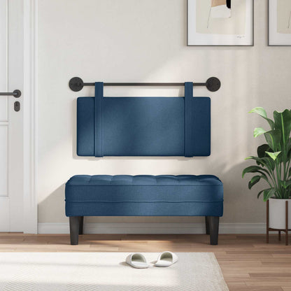 Testata appesa Montaggio a parete Blu 100 x 55 x 5 cm Tessuto