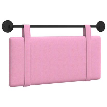 Testata appesa Montaggio a parete Rosa 100 x 55 x 5 cm Tessuto