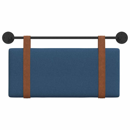 Testata appesa Montaggio a parete Blu 100 x 55 x 5 cm PU Antico