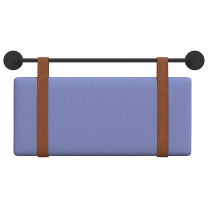 Testata appesa Tinta unita Blu jeans 100 x 55 x 5 cm PU Antico