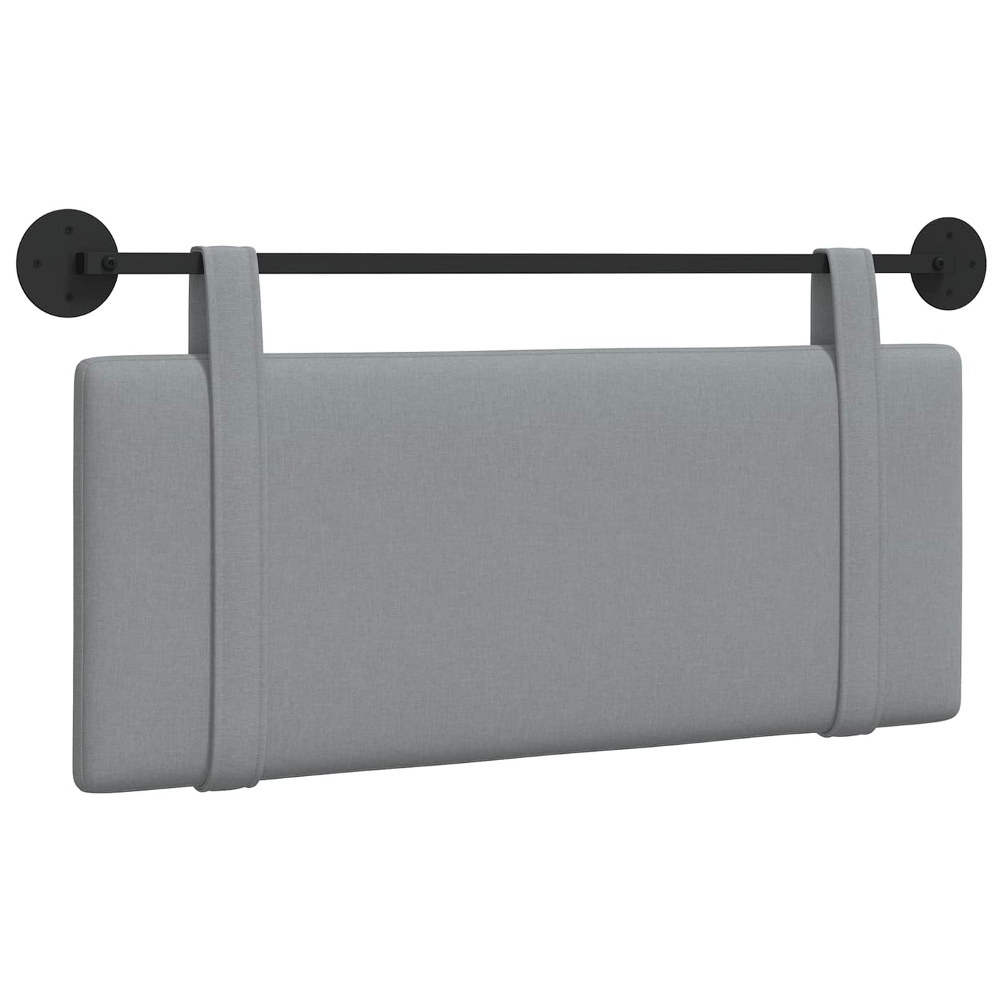 Testata appesa Grigio chiaro 110 x 55 x 5 cm Tessuto