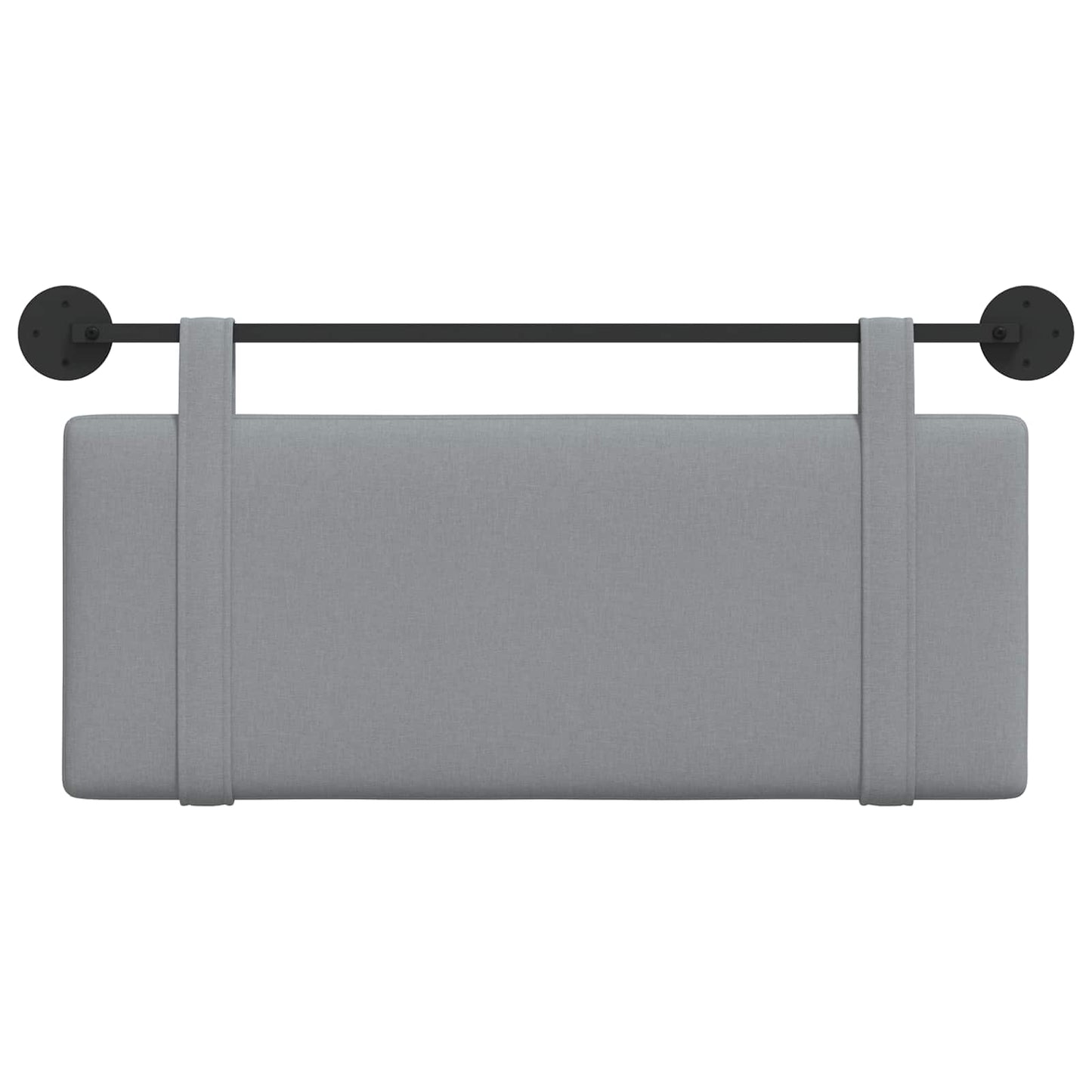 Testata appesa Grigio chiaro 110 x 55 x 5 cm Tessuto