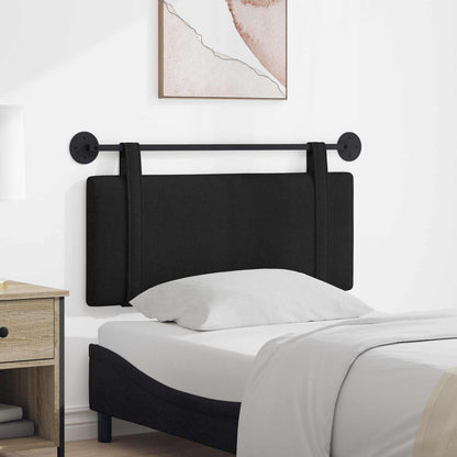 Testata appesa Montaggio a parete Nero 110 x 55 x 5 cm Tessuto