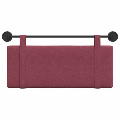 Testata appesa Tinta unita Rosso Vino 110 x 55 x 5 cm Tessuto