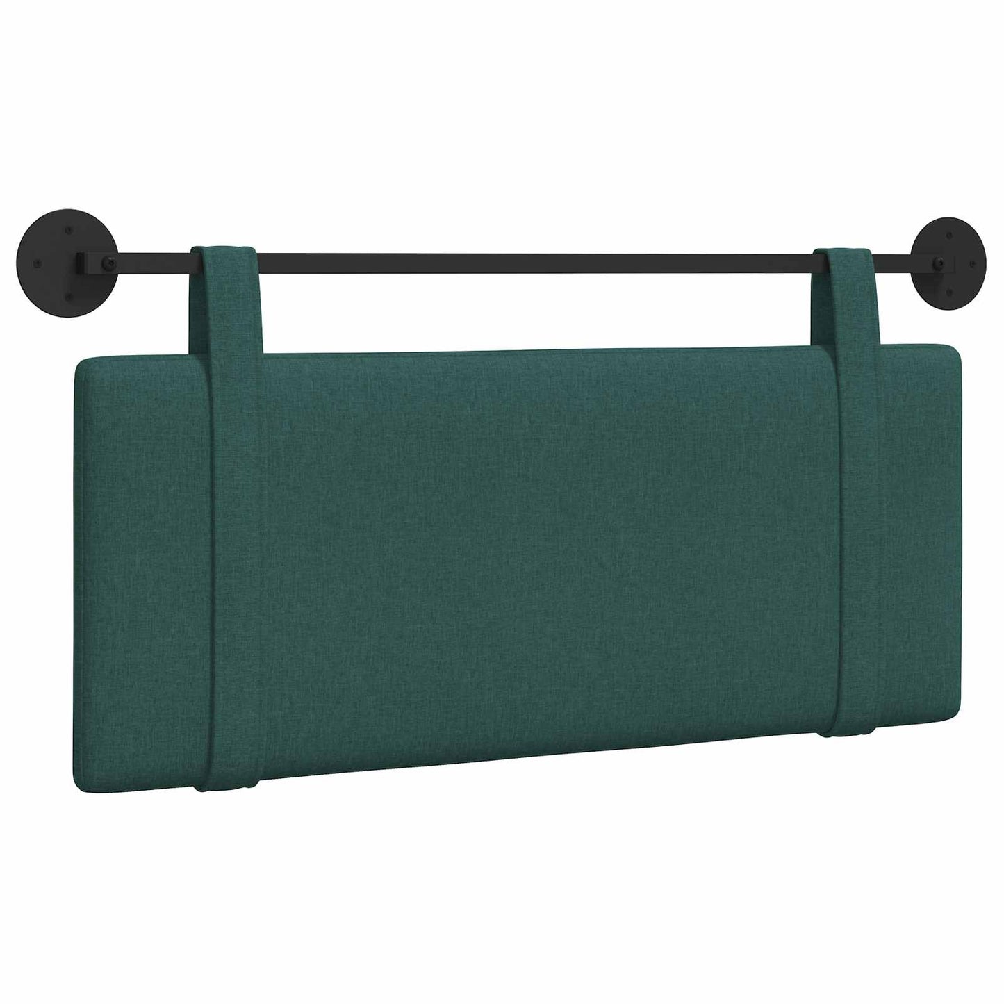 Testata appesa Tinta unita Verde Scuro 110 x 55 x 5 cm Tessuto