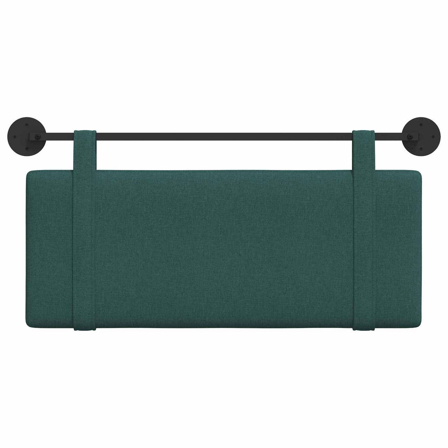 Testata appesa Tinta unita Verde Scuro 110 x 55 x 5 cm Tessuto