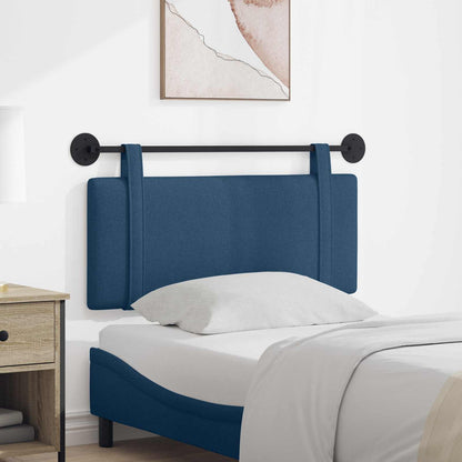 Testata appesa Montaggio a parete Blu 110 x 55 x 5 cm Tessuto