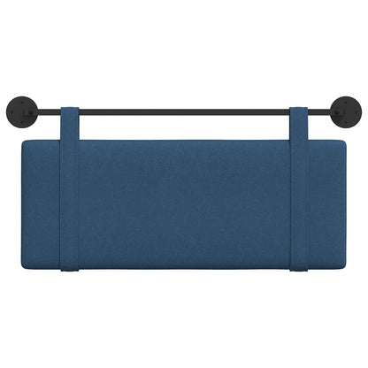 Testata appesa Montaggio a parete Blu 110 x 55 x 5 cm Tessuto