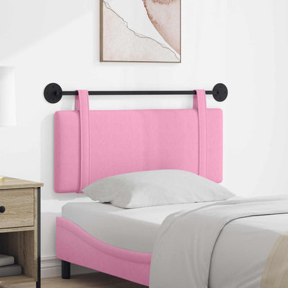 Testata appesa Montaggio a parete Rosa 110 x 55 x 5 cm Tessuto