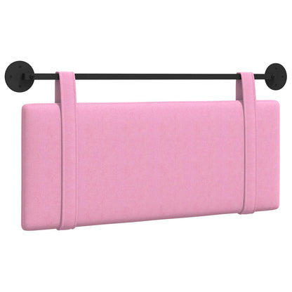 Testata appesa Montaggio a parete Rosa 110 x 55 x 5 cm Tessuto