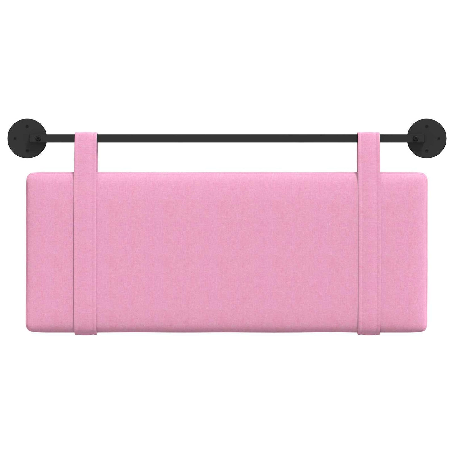 Testata appesa Montaggio a parete Rosa 110 x 55 x 5 cm Tessuto