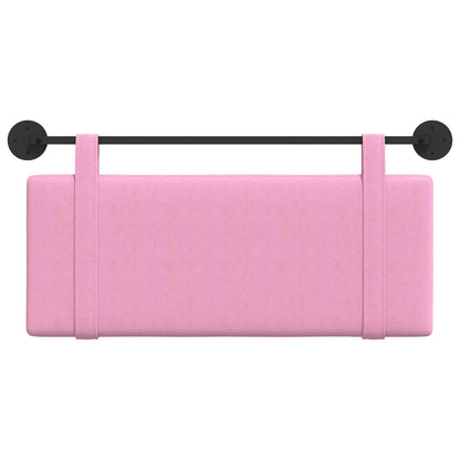 Testata appesa Montaggio a parete Rosa 110 x 55 x 5 cm Tessuto