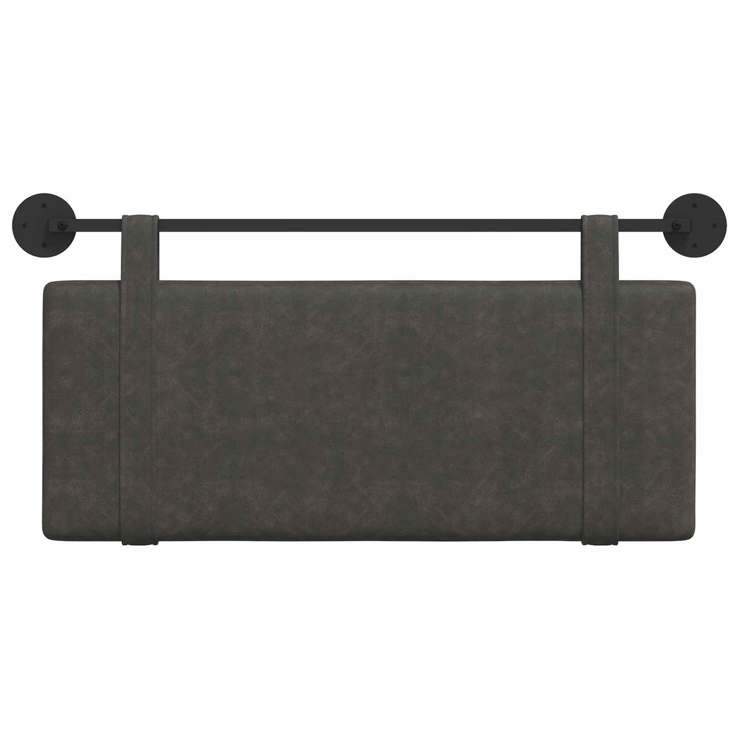 Testata appesa Tinta unita Nero 110 x 55 x 5 cm PU Antico