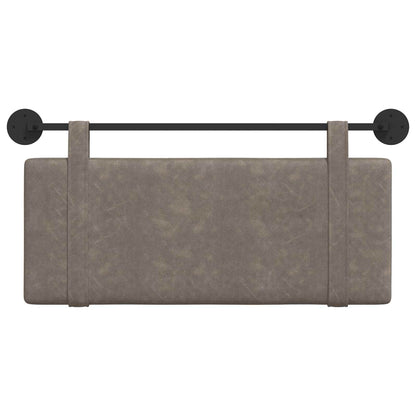 Testata appesa Tinta unita Grigio 110 x 55 x 5 cm PU Antico