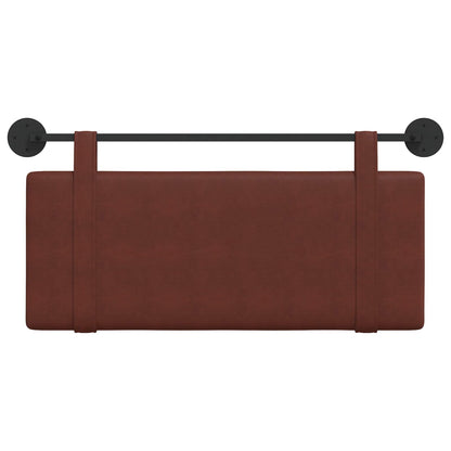 Testata appesa Marrone Lucido 110 x 55 x 5 cm PU Antico