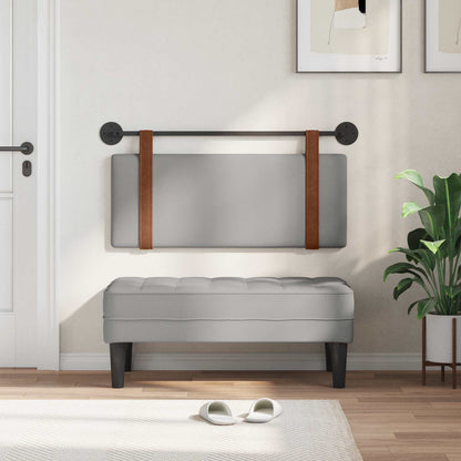 Testata appesa Grigio Nuvola 110 x 55 x 5 cm PU Antico