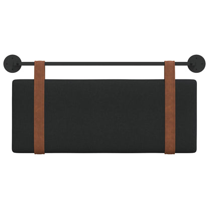 Testata appesa Tinta unita Nero 110 x 55 x 5 cm PU Antico