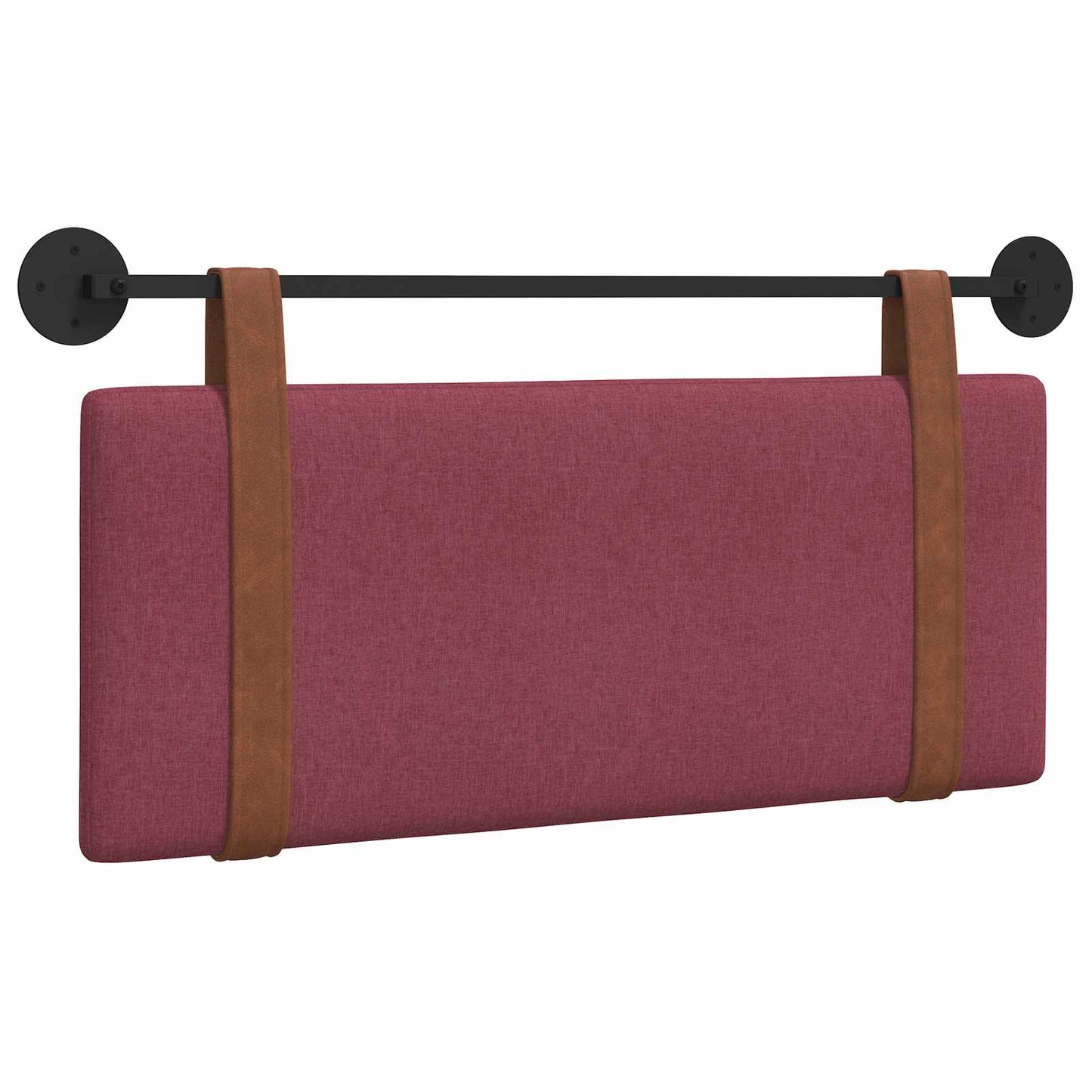 Testata appesa Tinta unita Rosso Vino 110 x 55 x 5 cm PU Antico