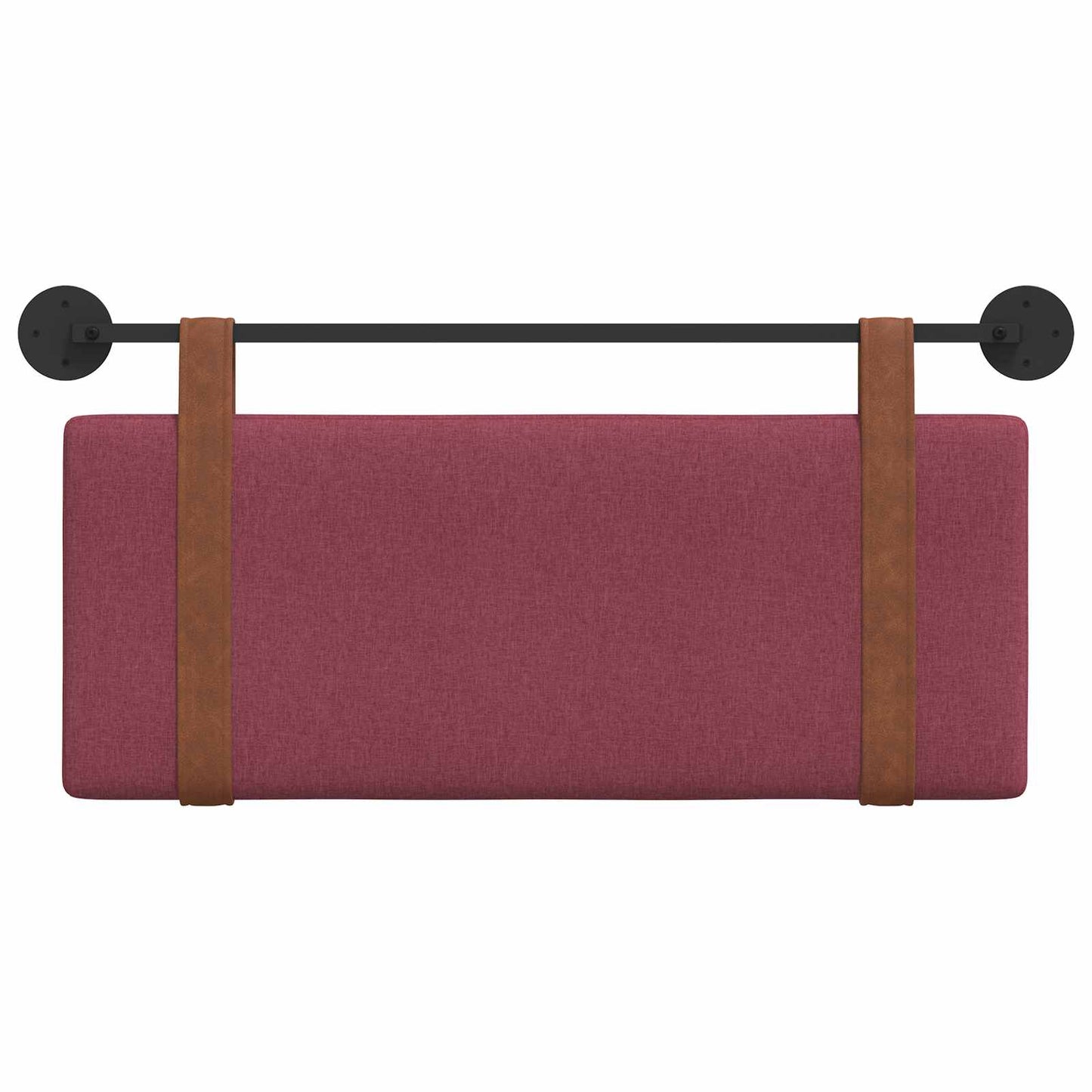 Testata appesa Tinta unita Rosso Vino 110 x 55 x 5 cm PU Antico