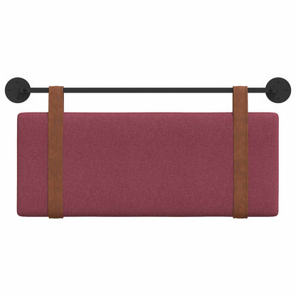 Testata appesa Tinta unita Rosso Vino 110 x 55 x 5 cm PU Antico