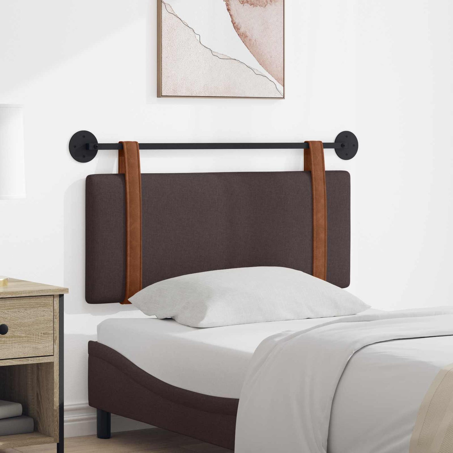 Testata appesa Marrone Scuro 110 x 55 x 5 cm PU Antico