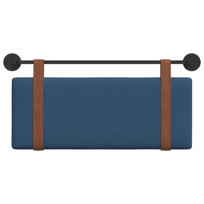 Testata appesa Montaggio a parete Blu 110 x 55 x 5 cm PU Antico