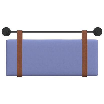 Testata appesa Tinta unita Blu jeans 110 x 55 x 5 cm PU Antico