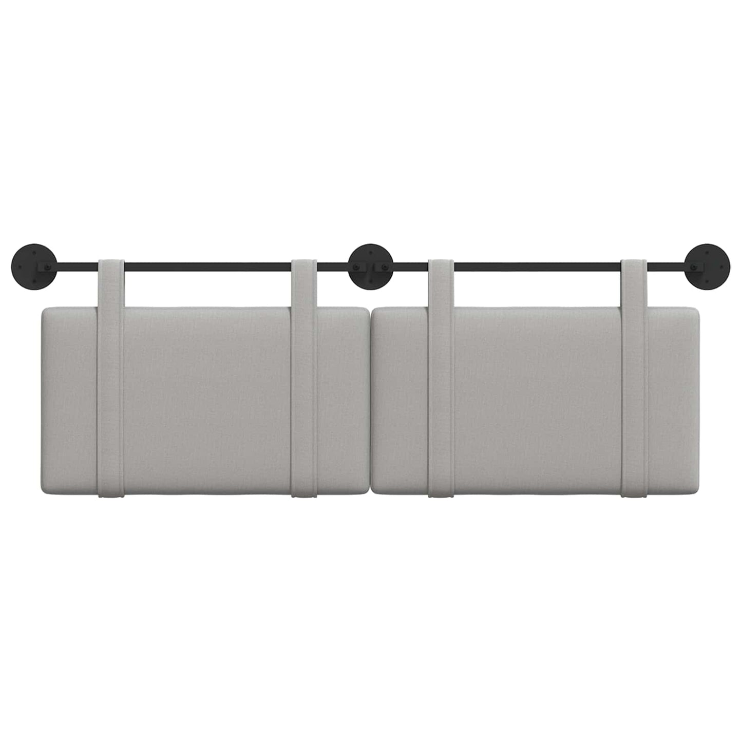 Testata appesa Grigio Nuvola 130 x 55 x 5 cm Tessuto