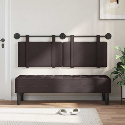 Testata appesa Marrone Scuro 130 x 55 x 5 cm Tessuto