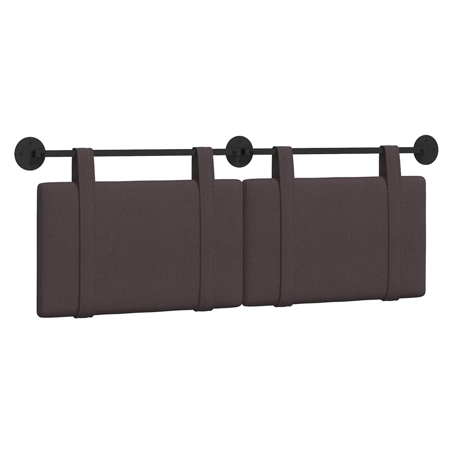 Testata appesa Marrone Scuro 130 x 55 x 5 cm Tessuto