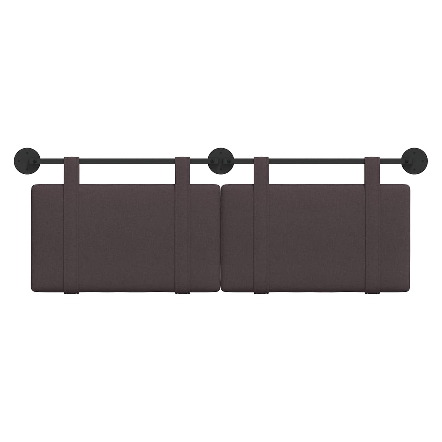 Testata appesa Marrone Scuro 130 x 55 x 5 cm Tessuto