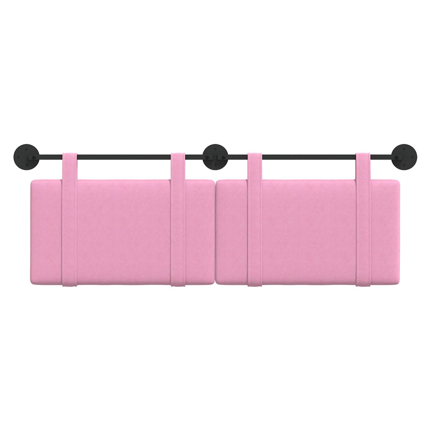 Testata appesa Montaggio a parete Rosa 130 x 55 x 5 cm Tessuto