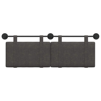 Testata appesa Tinta unita Nero 130 x 55 x 5 cm PU Antico