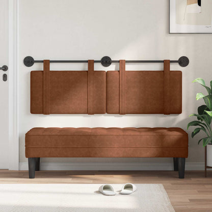 Testata appesa Tinta unita Marrone 130 x 55 x 5 cm PU Antico