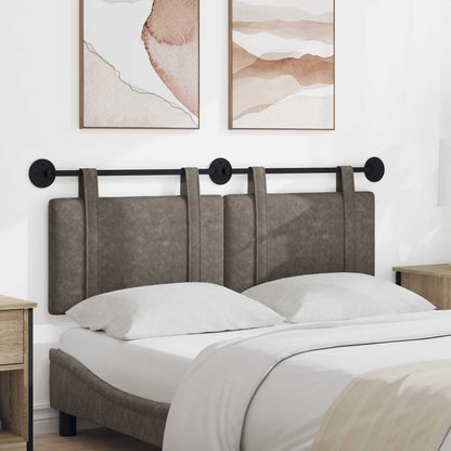 Testata appesa Tinta unita Grigio 130 x 55 x 5 cm PU Antico