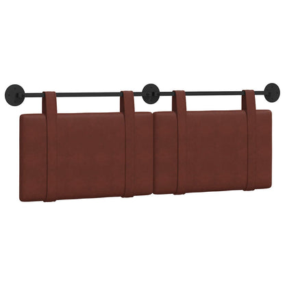 Testata appesa Marrone Lucido 130 x 55 x 5 cm PU Antico