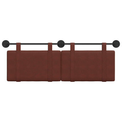 Testata appesa Marrone Lucido 130 x 55 x 5 cm PU Antico