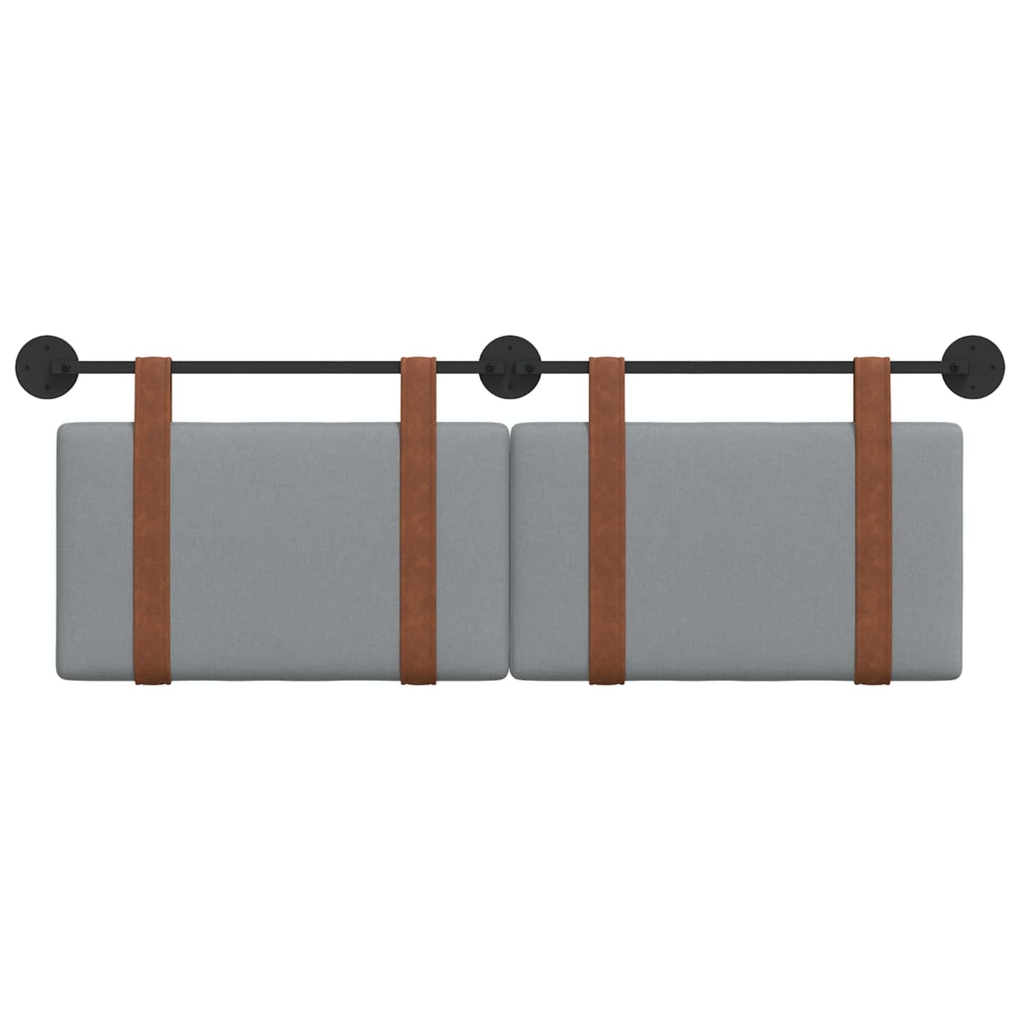 Testata appesa Grigio chiaro 130 x 55 x 5 cm PU Antico