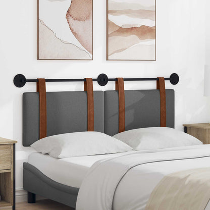 Testata appesa Grigio scuro 130 x 55 x 5 cm PU Antico